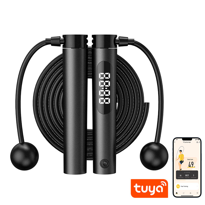 Smart Jump Rope Digital Counter - Cuerda de saltar inalámbrica de alta