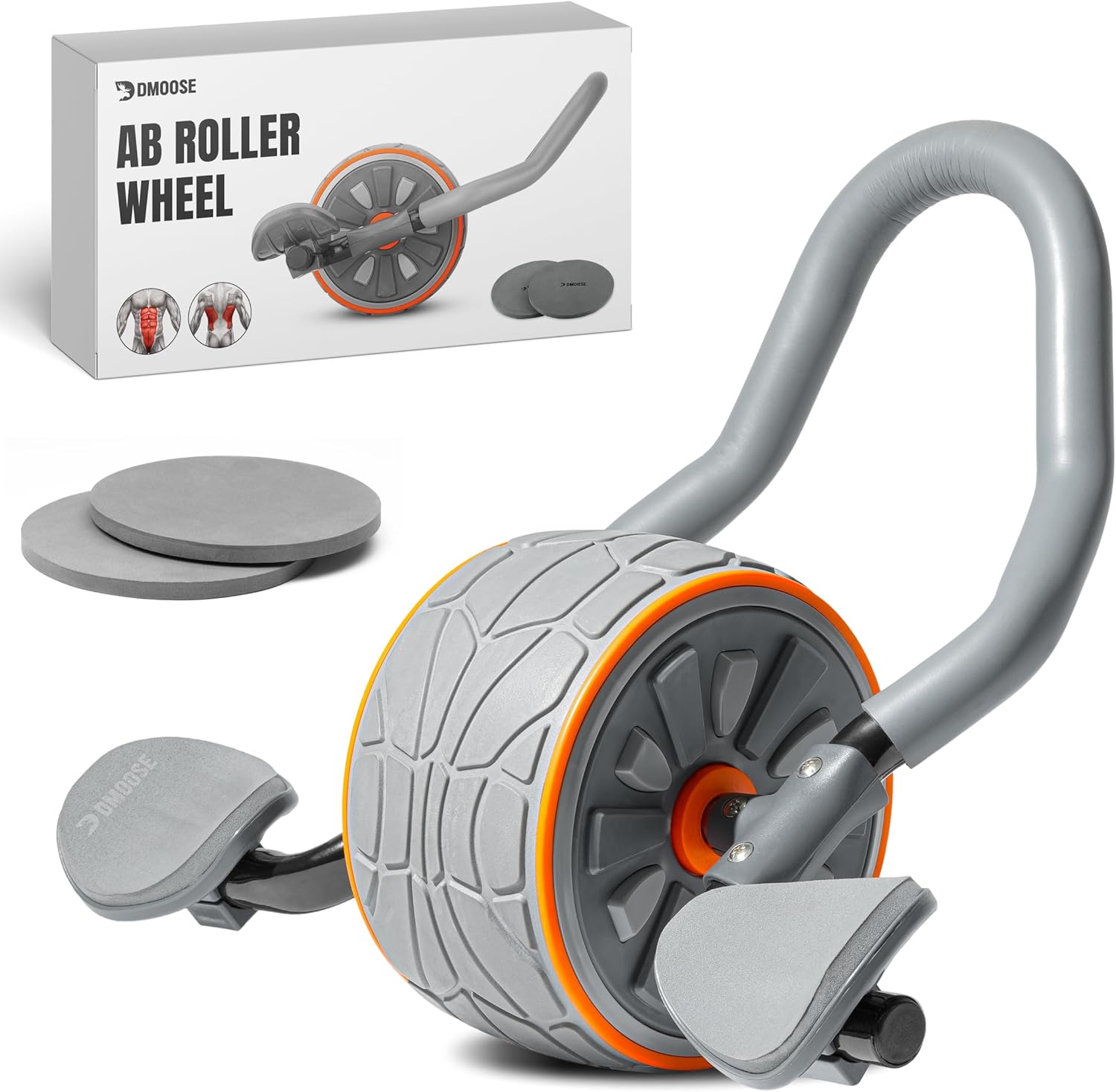 DMoose Fitness Ab Roller Wheel - Ab Roller Wheel With Elbow Support reseña y precio