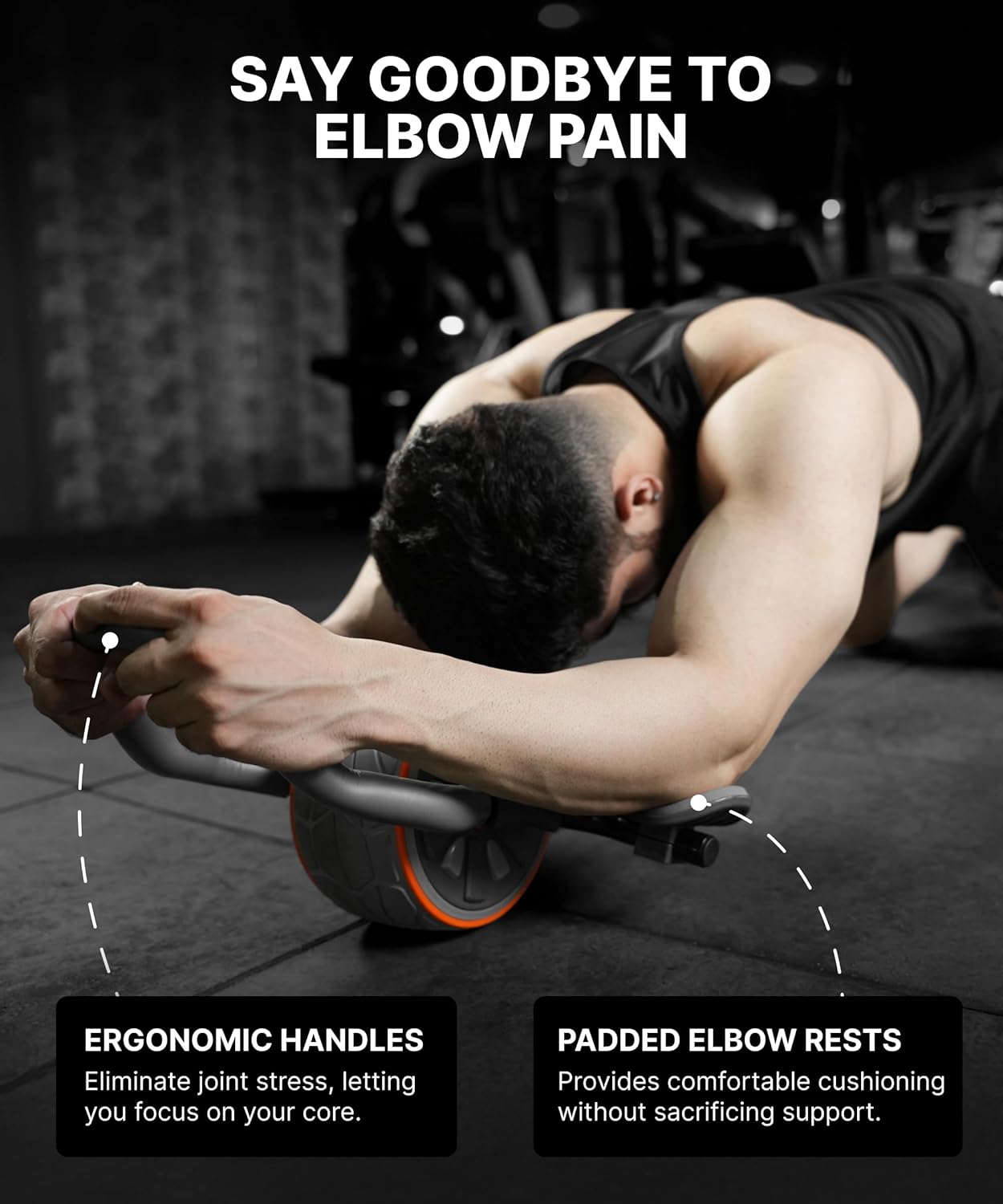 DMoose Fitness Ab Roller Wheel - Ab Roller Wheel With Elbow Support reseña y precio