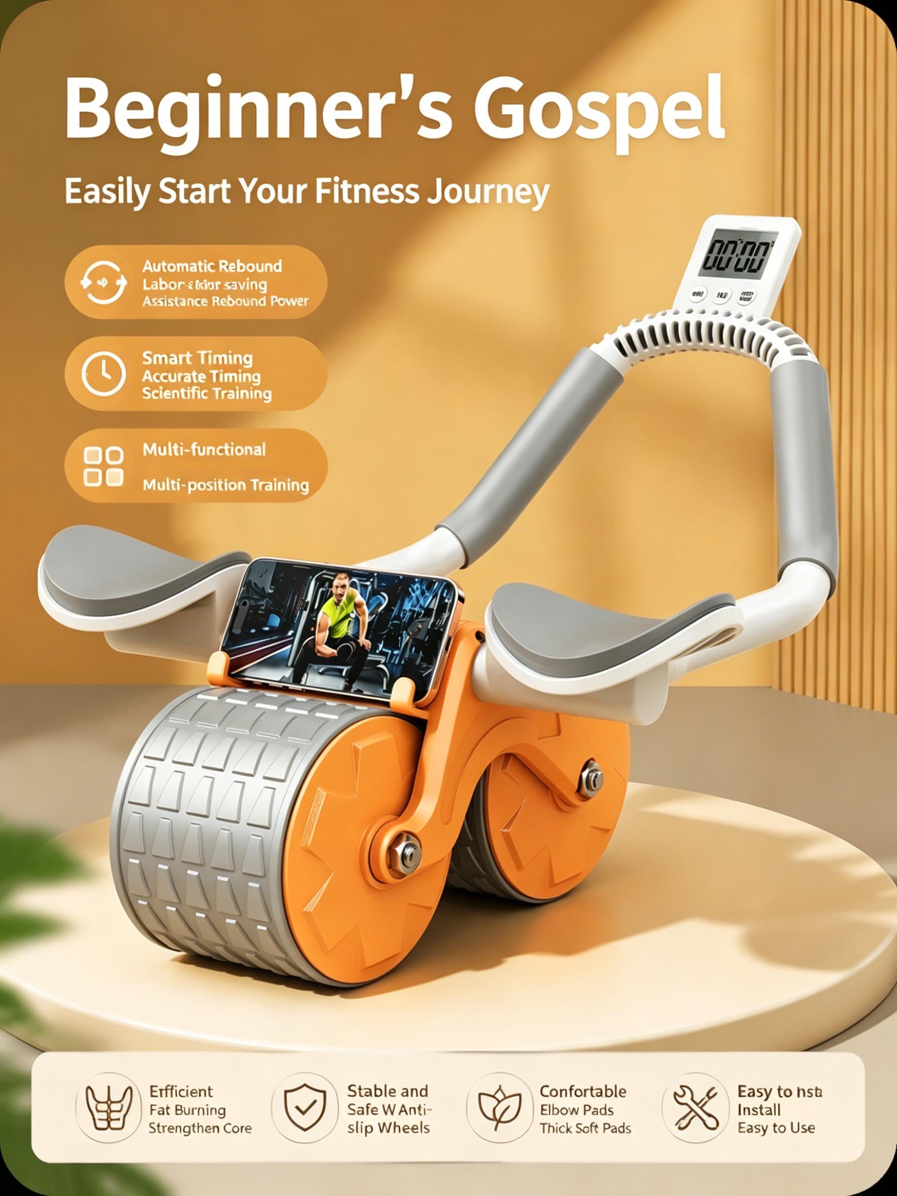 Rodillo Abdominal con Soporte  - Ab Roller Wheel With Elbow Support reseña y precio
