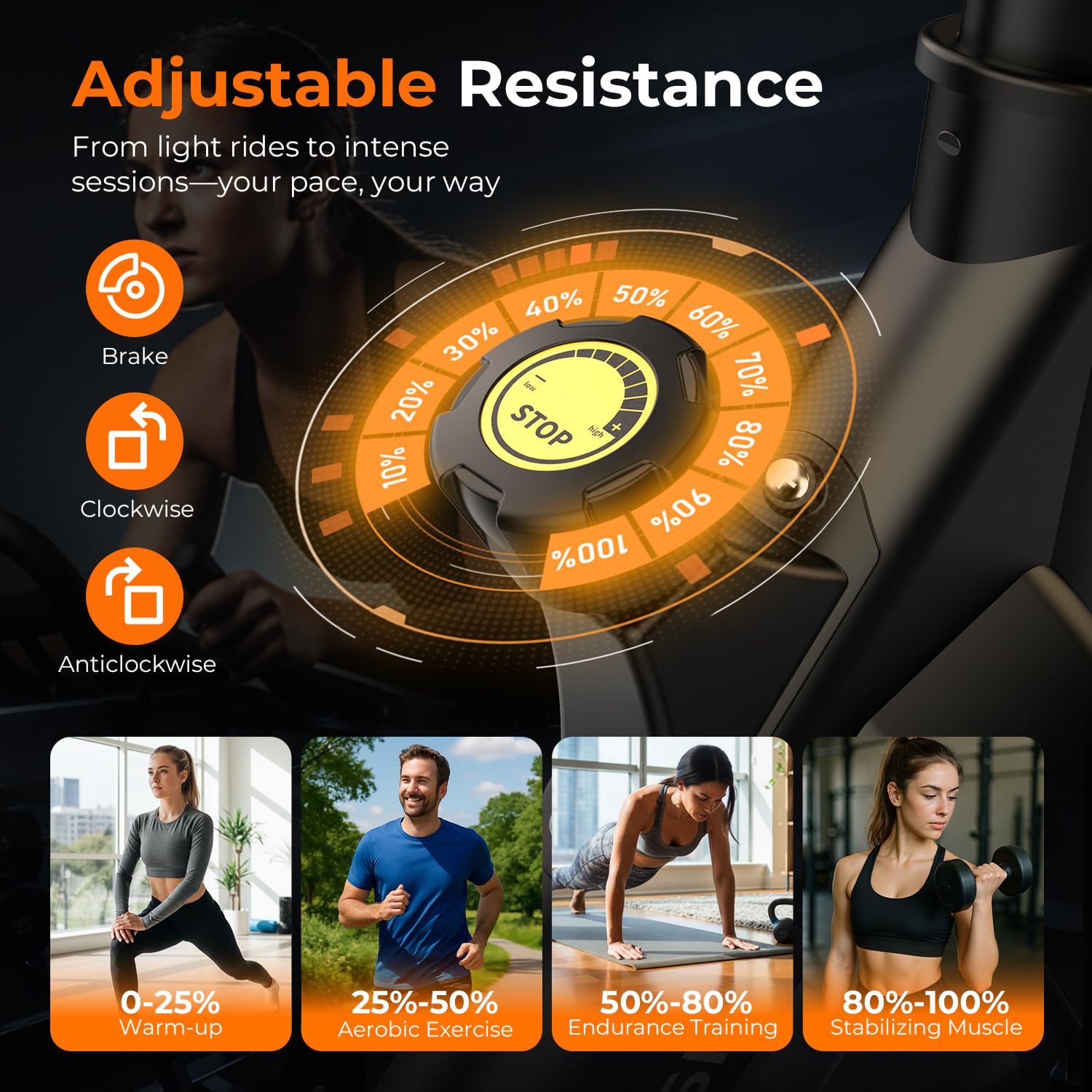 Bicicleta Estática con Resiste - Exercise Bike Magnetic Resistance reseña y precio