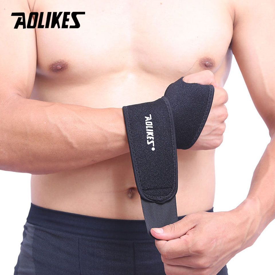 AOLIKES-Soporte de muñeca ajus - Wrist Wraps Weightlifting Support reseña y precio