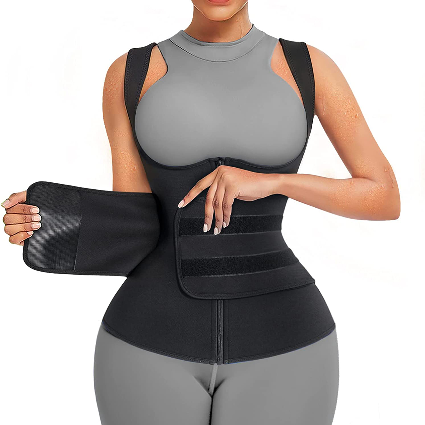 Traje de Sauna de Neopreno par - Sweat Waist Trainer Belt Neoprene reseña y precio