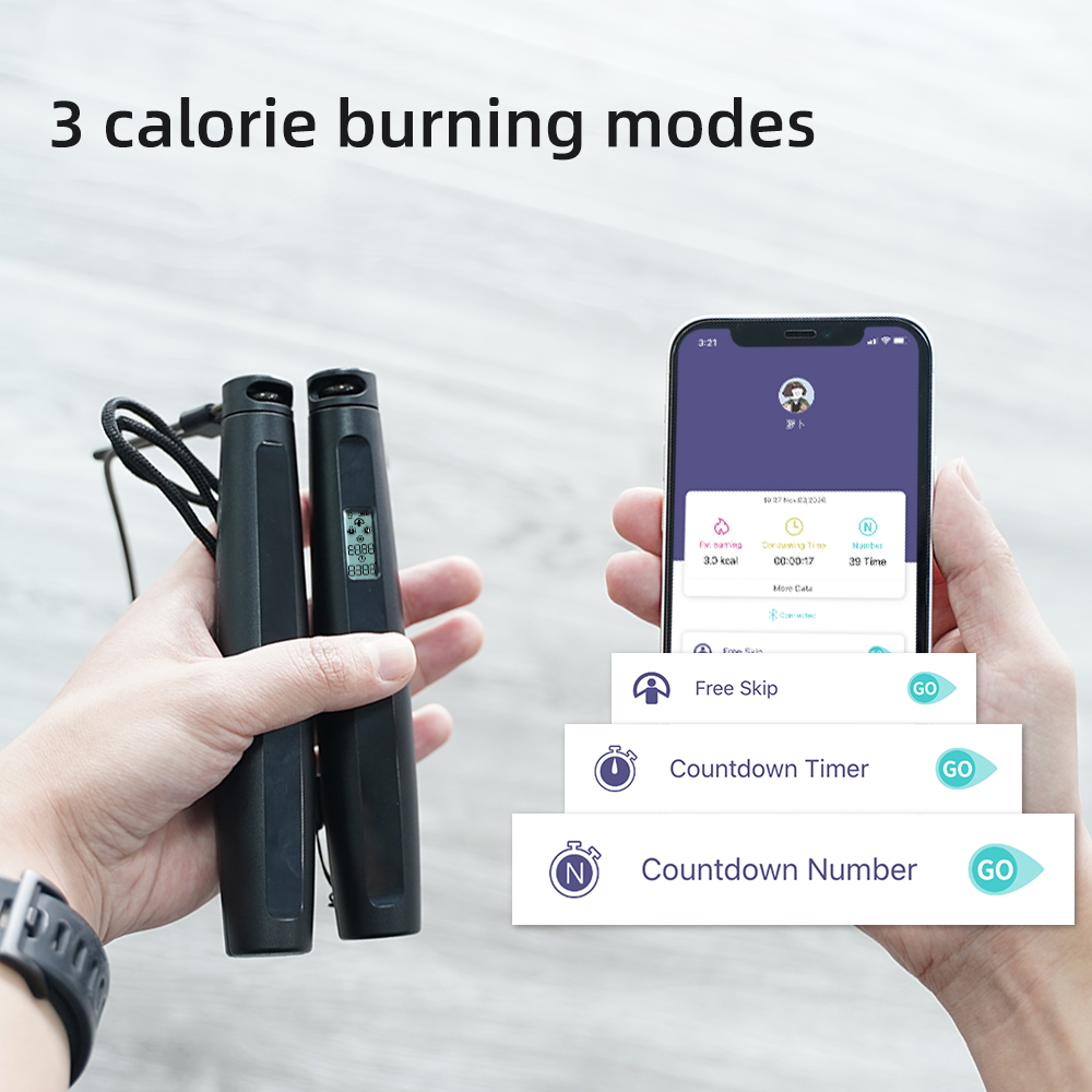 Cuerda de saltar inteligente p - Smart Jump Rope Digital Counter reseña y precio