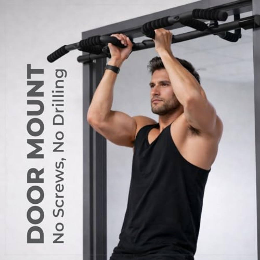 Barra de dominadas para puerta - Door Pull Up Bar No Screw reseña y precio