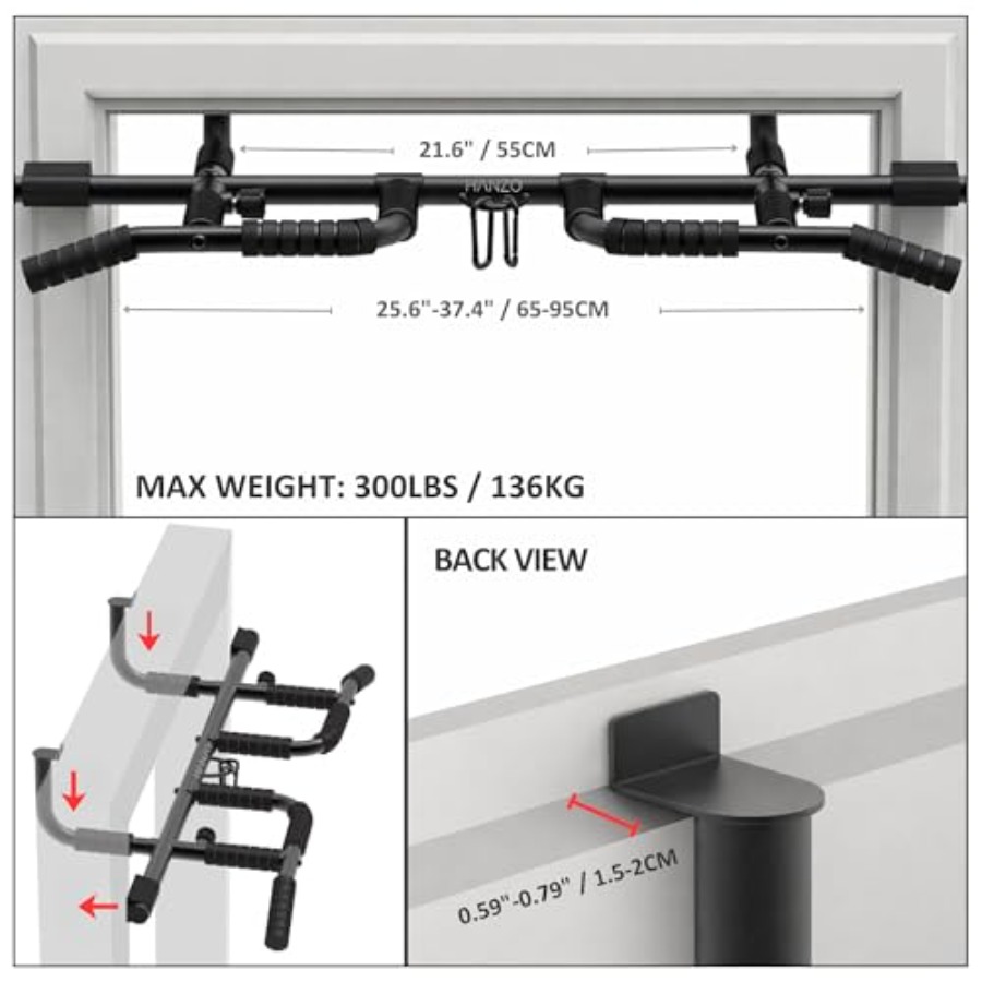 Barra de dominadas para puerta - Door Pull Up Bar No Screw reseña y precio