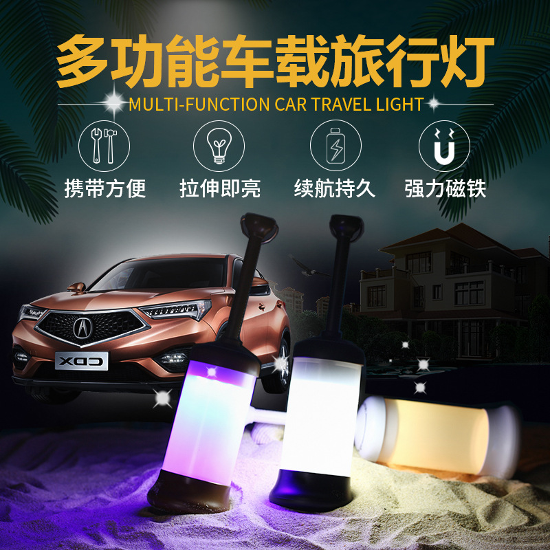 Luz LED portátil retráctil USB - Camping reseña y precio
