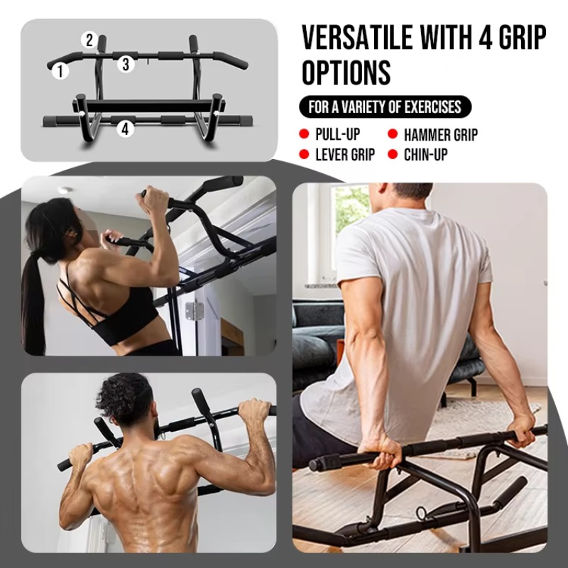 Barra de dominadas profesional - Door Pull Up Bar No Screw reseña y precio
