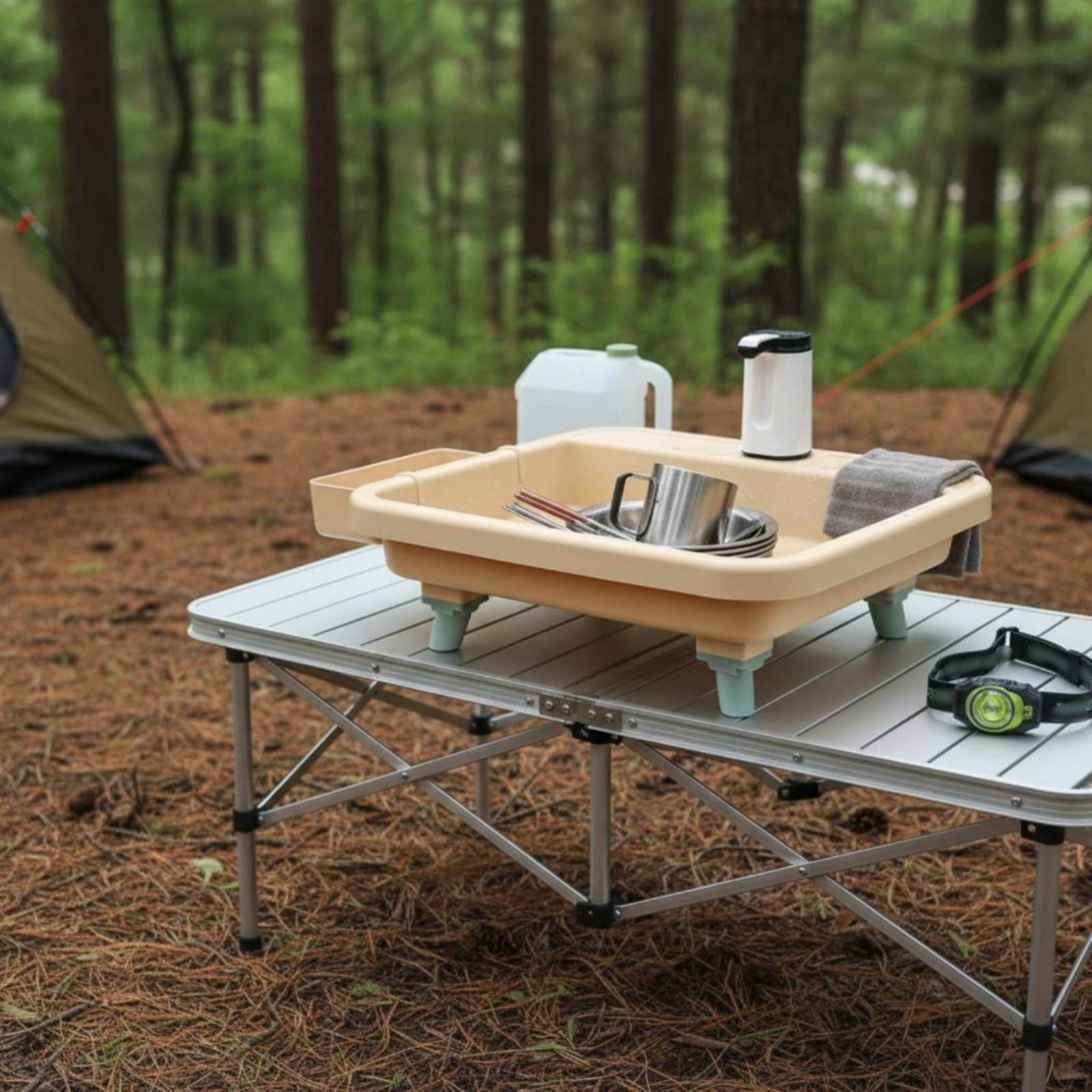 Estación de Lavado Portátil co - Camping reseña y precio