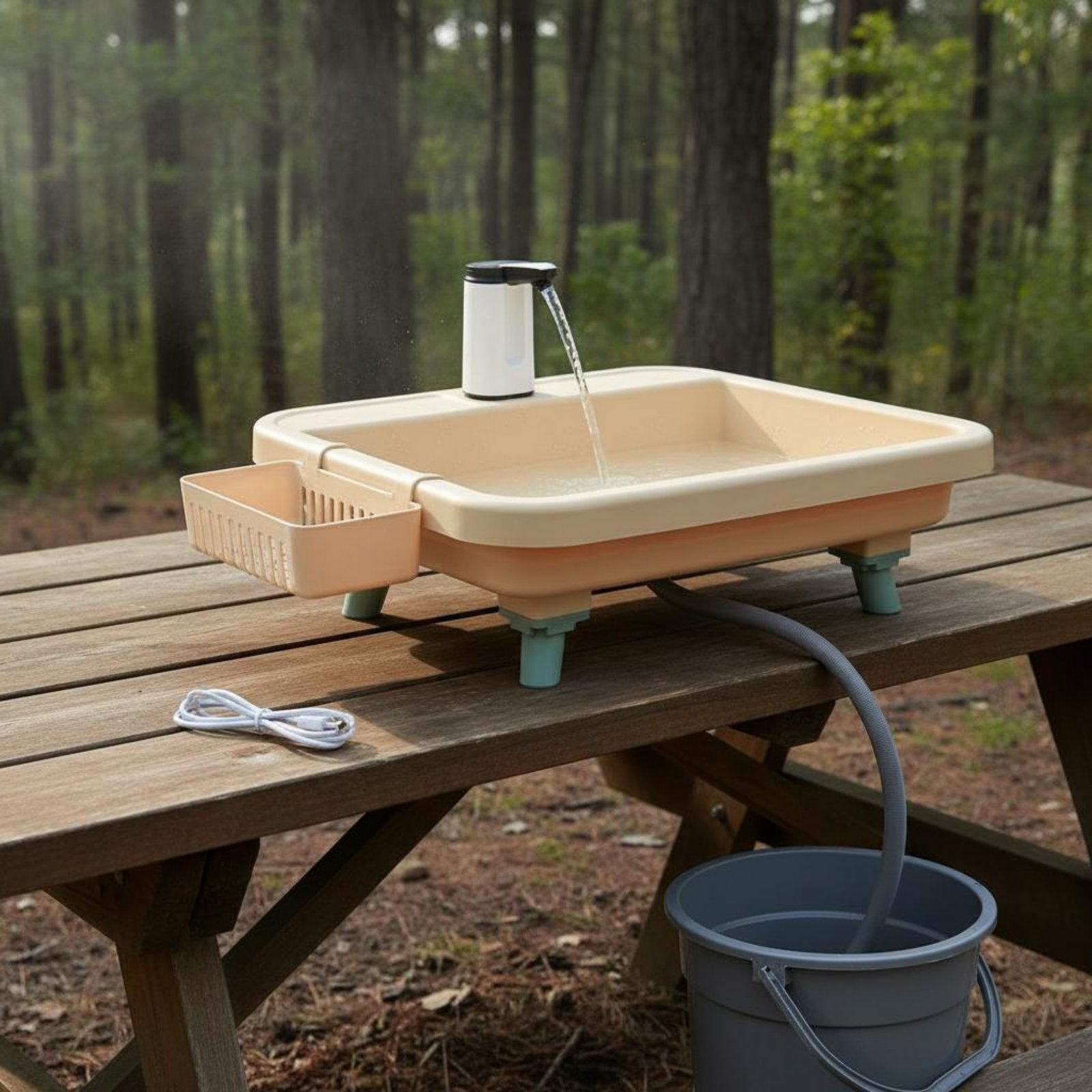 Estación de Lavado Portátil co - Camping reseña y precio